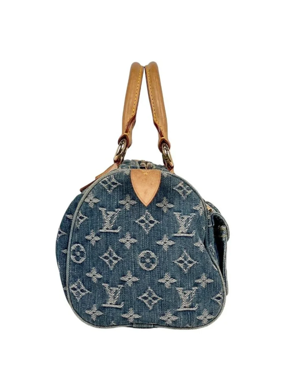 Louis Vuitton Neo Speedy Boston Bag Monogram Denim Blue - Picture 4 of 11